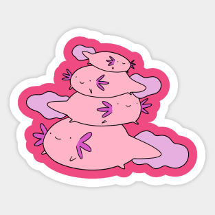 Axolotl Stack Sticker